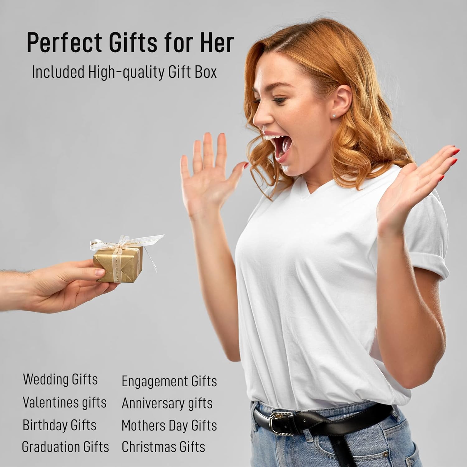 18K Gold-plated Bracelets for Women Friendship Love Bangle Bracelets