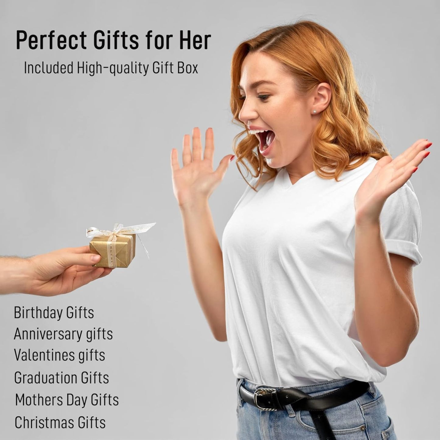 18K Gold-plated Bracelets for Women Friendship Love Bangle Bracelets