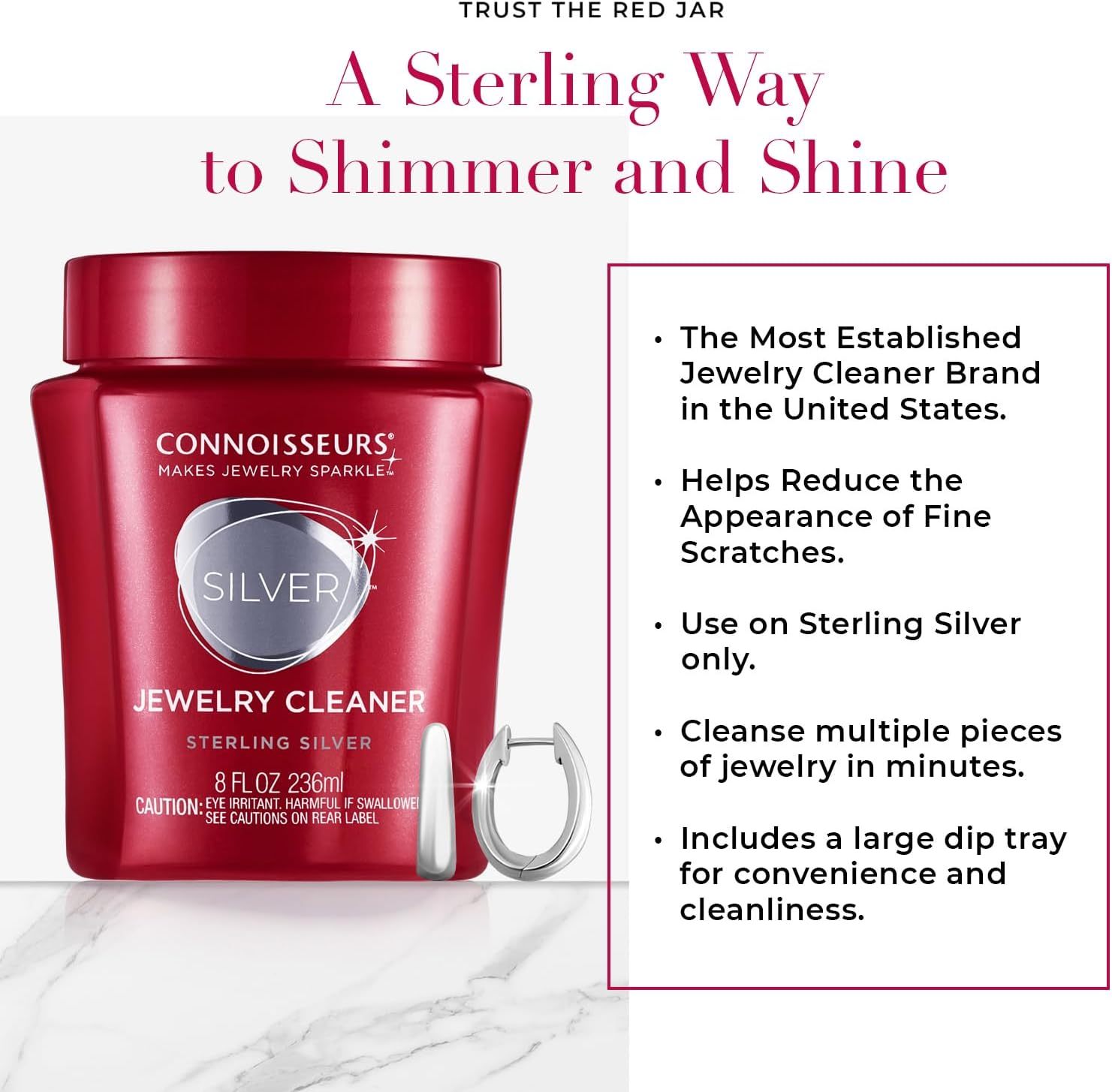 Premium Edition Jewelry Cleaner, Value Size 9.6oz - Pick from Fine, Silver or Delicate Jewelry Cleaner
