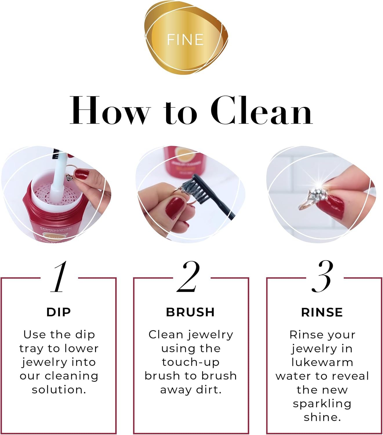 Premium Edition Jewelry Cleaner, Value Size 9.6oz - Pick from Fine, Silver or Delicate Jewelry Cleaner