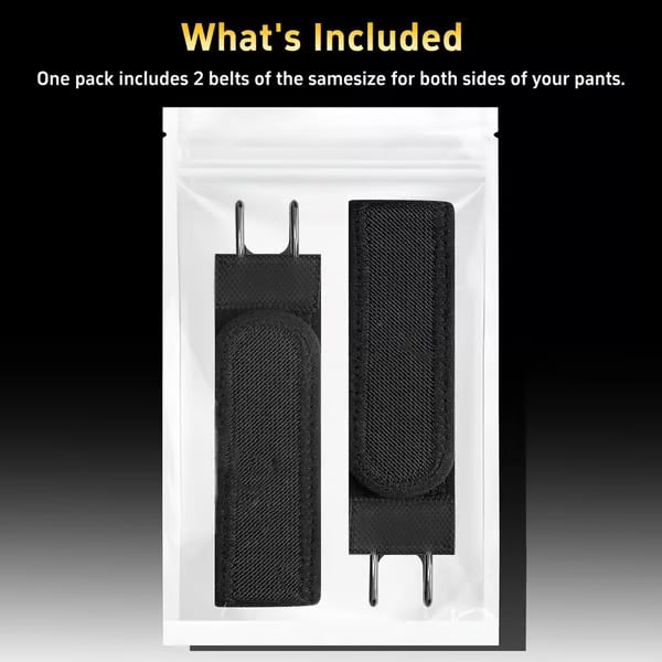 2Pcs Metal Hook Tactical Elastic Belt