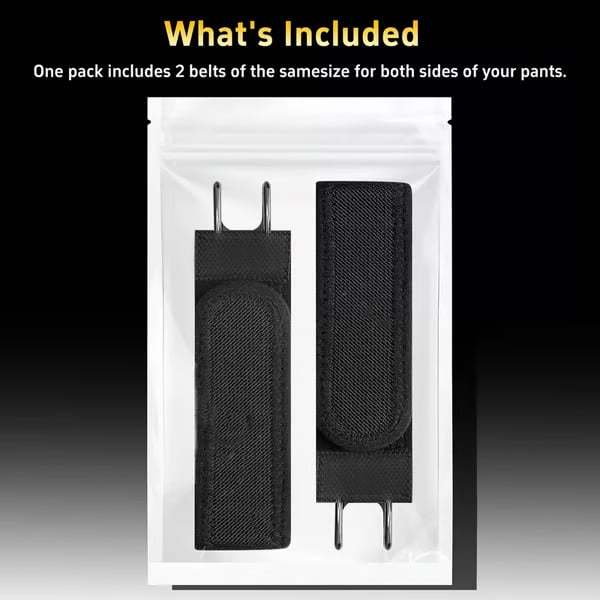 2Pcs Metal Hook Tactical Elastic Belt