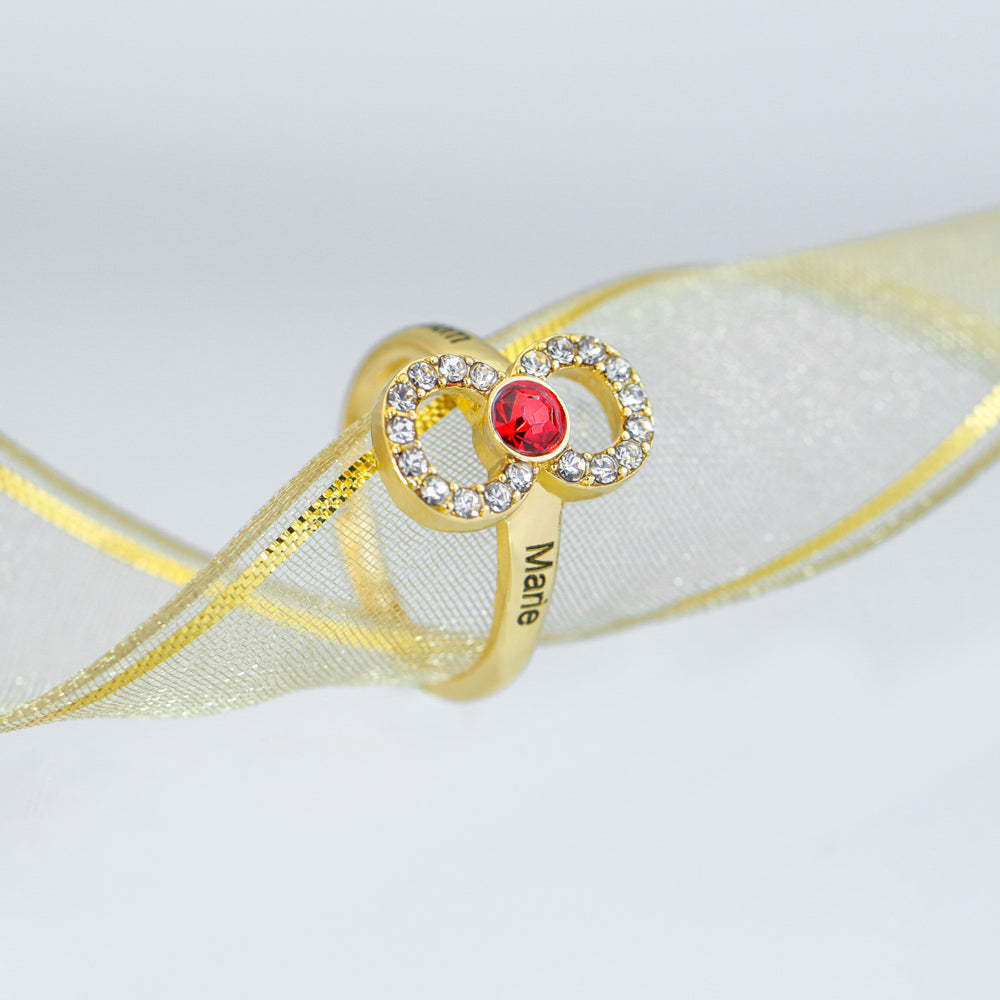 Mother's Day Gift Infinity Love Mom Symbol Ring-Engravingift