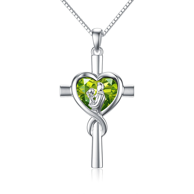 Father Daughter Heart Pendant Necklace from Dad Gift for Daughter