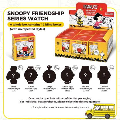MINISO Snoopy Friends Series Trendy Watch Blind Box Retro 