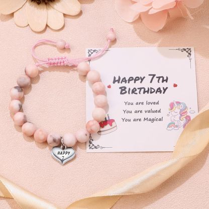Sereney Birthday Gifts for Girls Beaded Bracelets as 1 3 4 5 6 7 8 9 10 11 12 13 15 16 Year Old