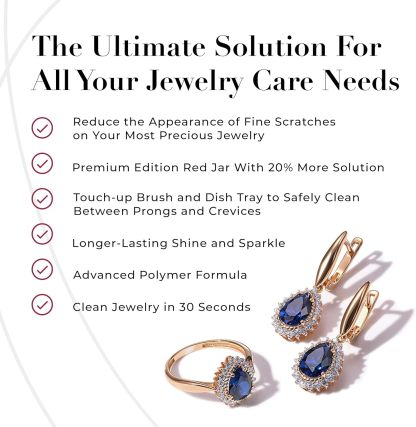 Premium Edition Jewelry Cleaner, Value Size 9.6oz - Pick from Fine, Silver or Delicate Jewelry Cleaner