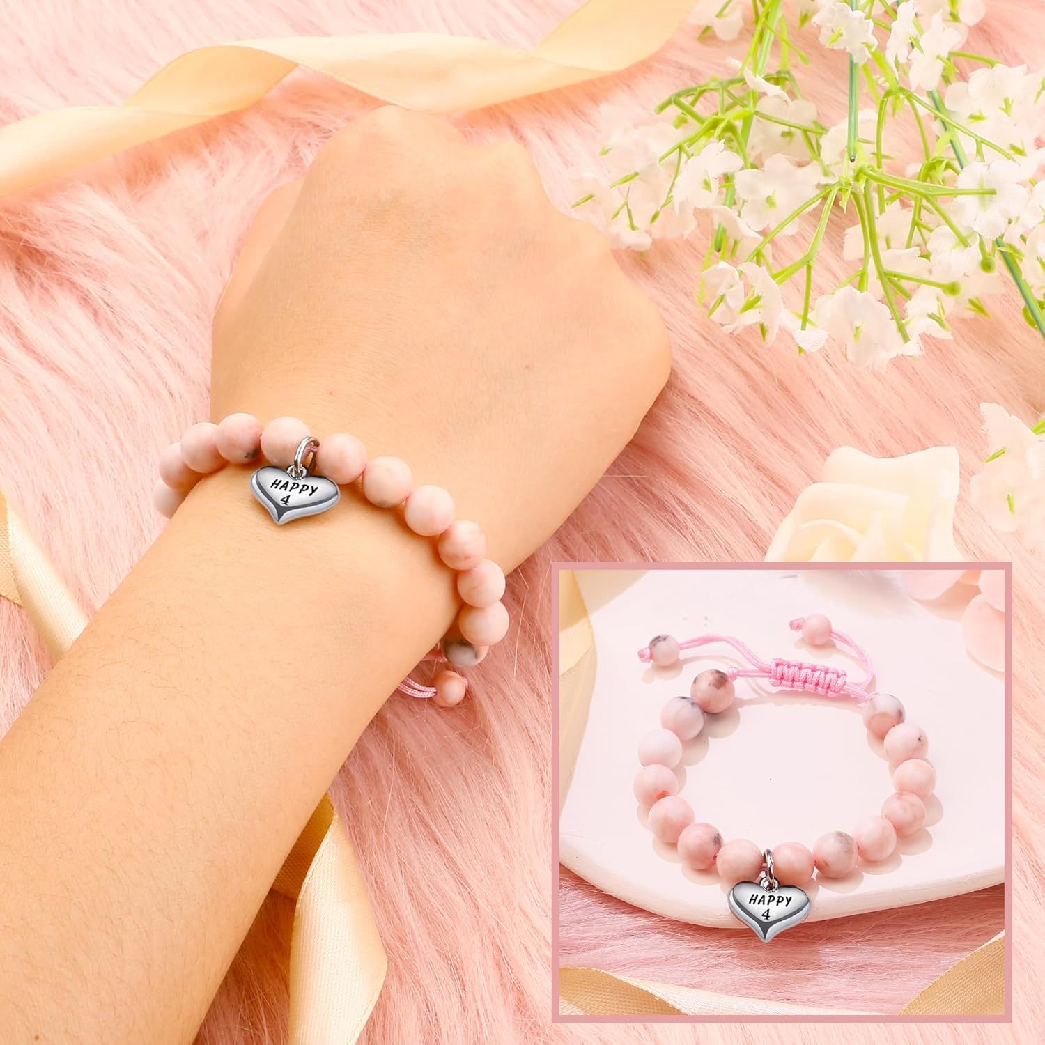 Sereney Birthday Gifts for Girls Beaded Bracelets as 1 3 4 5 6 7 8 9 10 11 12 13 15 16 Year Old