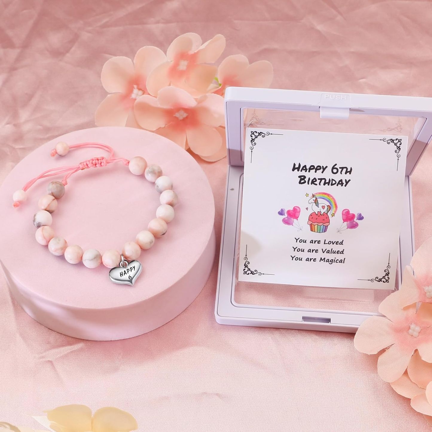Sereney Birthday Gifts for Girls Beaded Bracelets as 1 3 4 5 6 7 8 9 10 11 12 13 15 16 Year Old