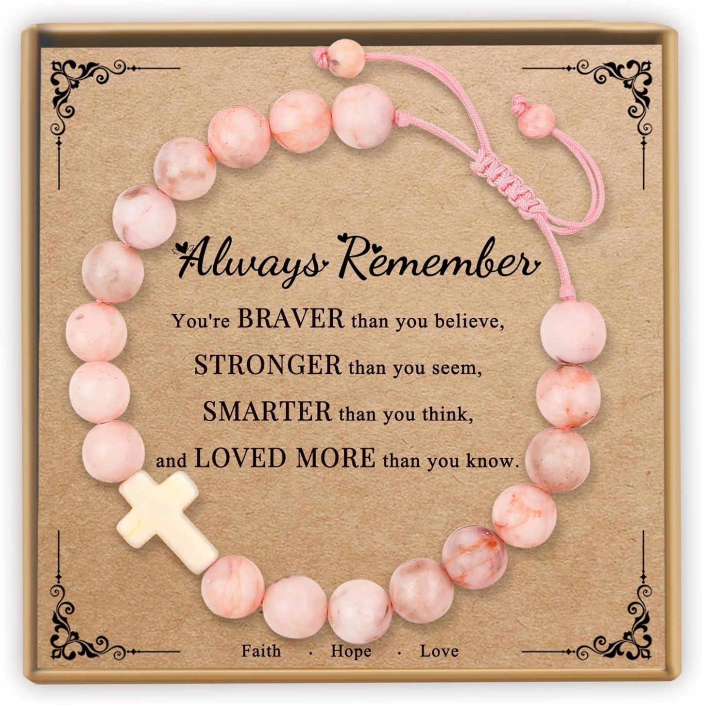 Sereney Birthday Gifts for Girls, Beaded Bracelets as 1 3 4 5 6 7 8 9 10 11 12 13 15 16 Year Old Birthday Gift, Adjustable Stone/Pearl Bracelet as Happy Birthday Gifts for Daughter Granddaughter Niece