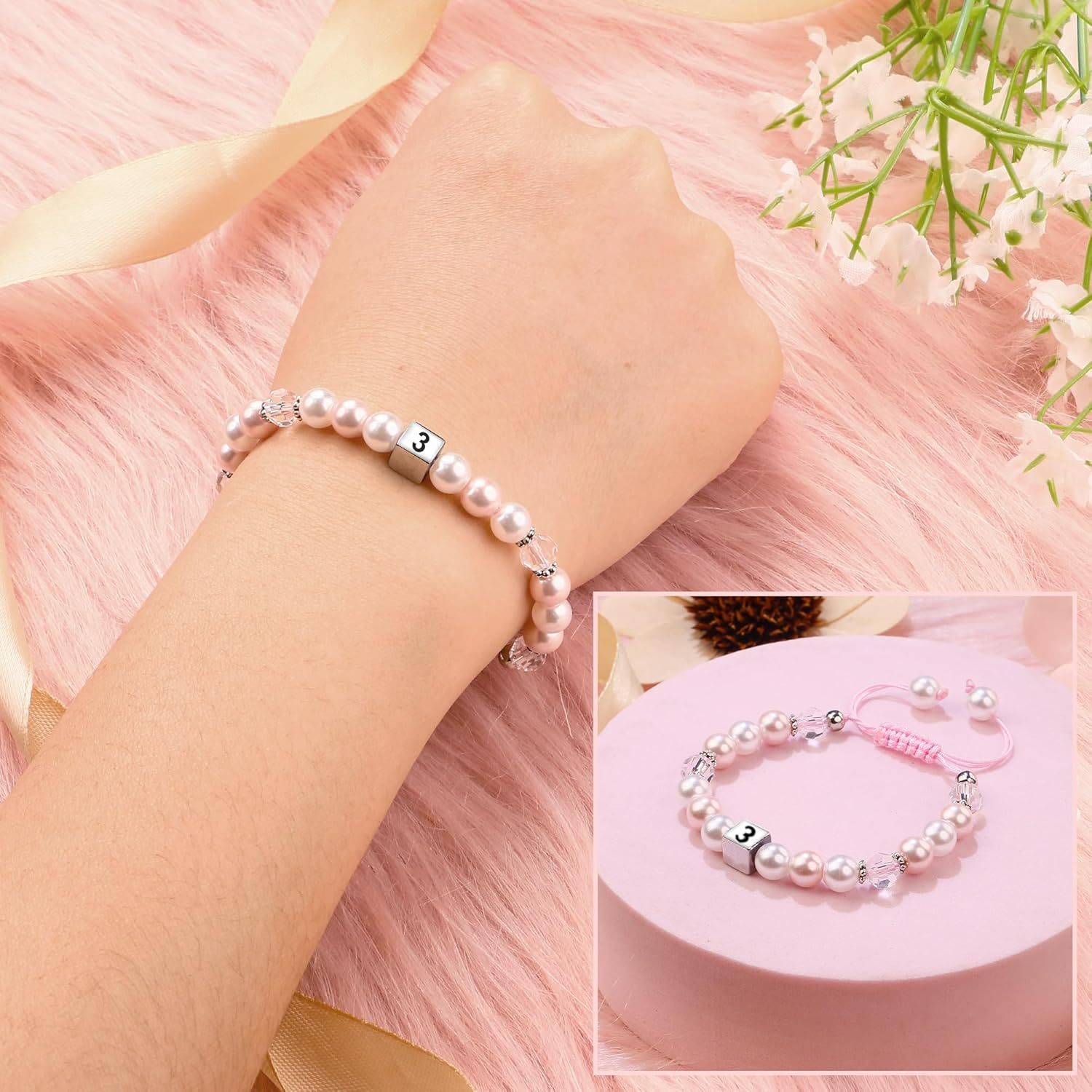 Sereney Birthday Gifts for Girls Beaded Bracelets as 1 3 4 5 6 7 8 9 10 11 12 13 15 16 Year Old