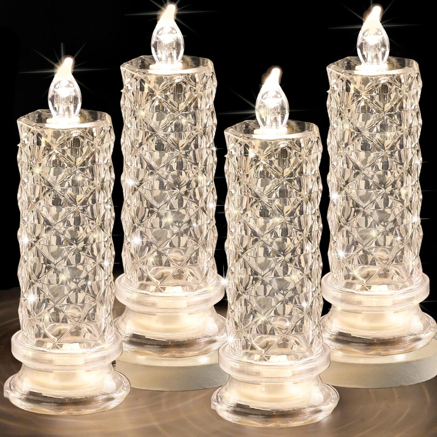 Rose Shadow LED Flameless Candle Lights