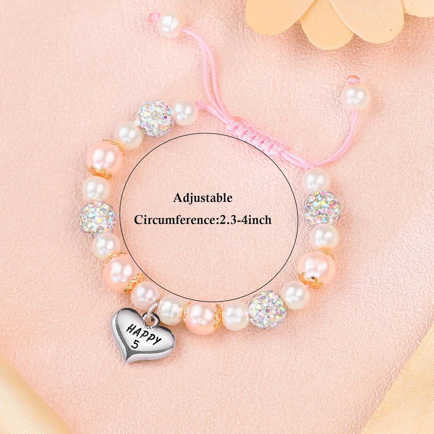 Sereney Birthday Gifts for Girls Beaded Bracelets as 1 3 4 5 6 7 8 9 10 11 12 13 15 16 Year Old