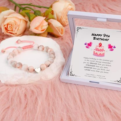 Sereney Birthday Gifts for Girls Beaded Bracelets as 1 3 4 5 6 7 8 9 10 11 12 13 15 16 Year Old