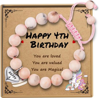 Sereney Birthday Gifts for Girls Beaded Bracelets as 1 3 4 5 6 7 8 9 10 11 12 13 15 16 Year Old