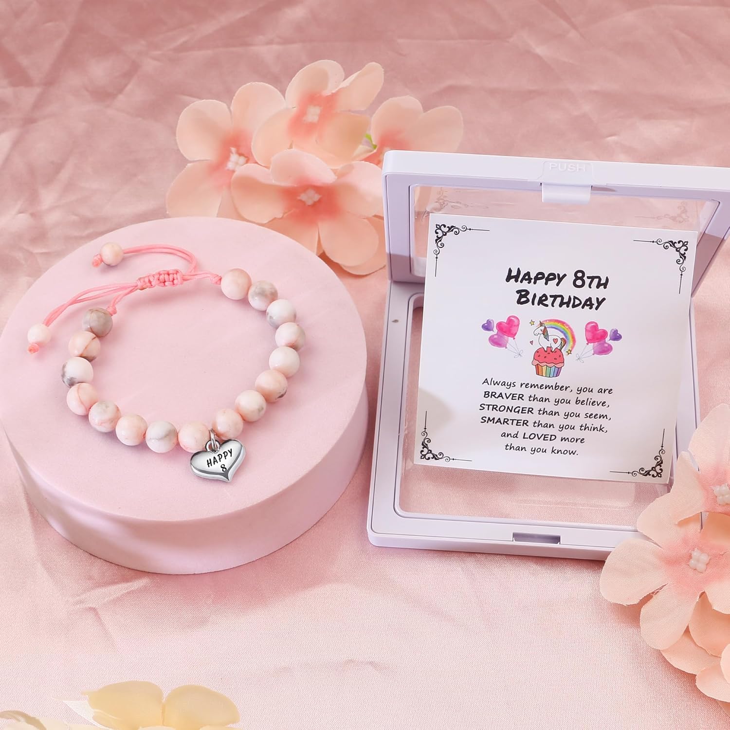 Sereney Birthday Gifts for Girls Beaded Bracelets as 1 3 4 5 6 7 8 9 10 11 12 13 15 16 Year Old