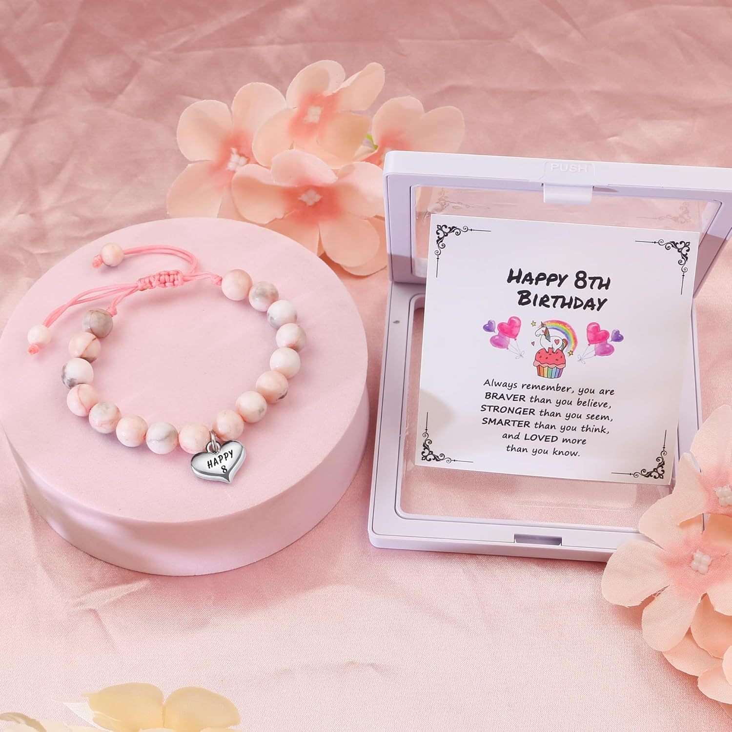Sereney Birthday Gifts for Girls Beaded Bracelets as 1 3 4 5 6 7 8 9 10 11 12 13 15 16 Year Old