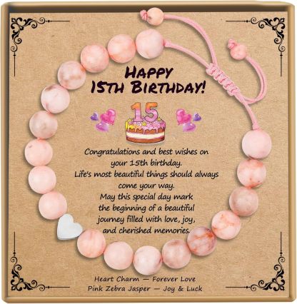 Sereney Birthday Gifts for Girls Beaded Bracelets as 1 3 4 5 6 7 8 9 10 11 12 13 15 16 Year Old