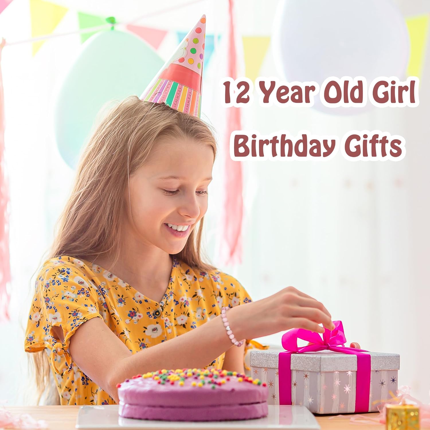 Sereney Birthday Gifts for Girls Beaded Bracelets as 1 3 4 5 6 7 8 9 10 11 12 13 15 16 Year Old