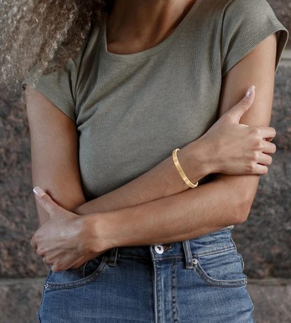 18K Gold-plated Bracelets for Women Friendship Love Bangle Bracelets