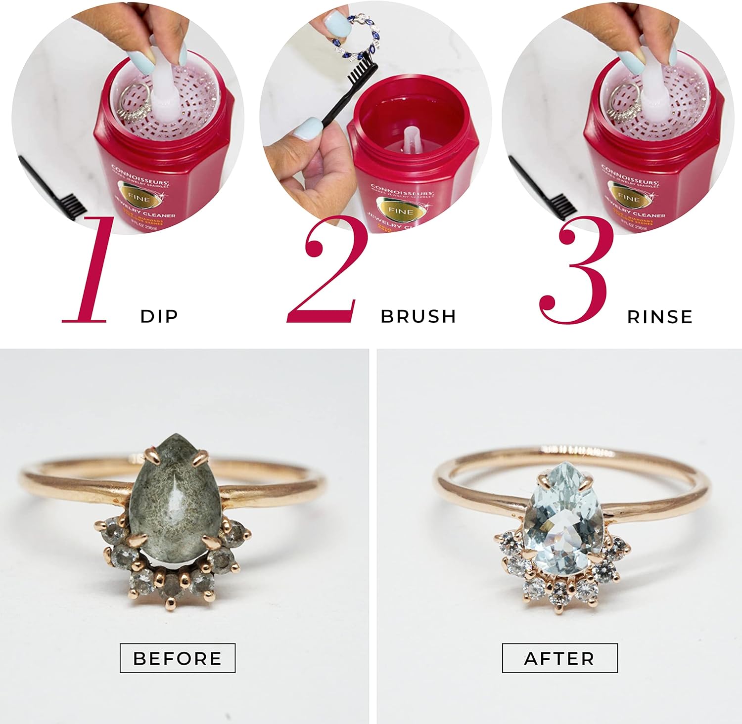 Premium Edition Jewelry Cleaner, Value Size 9.6oz - Pick from Fine, Silver or Delicate Jewelry Cleaner