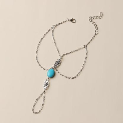 Mother's Day Gift Cuban Chain Anklet Connecting Toes Fashion Jewelry for Women-Engravingift