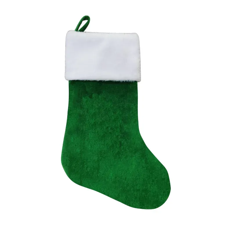 Personalized Red Plush Christmas Stocking with Custom Name, Family Holiday Stocking Gift-Gemeaning