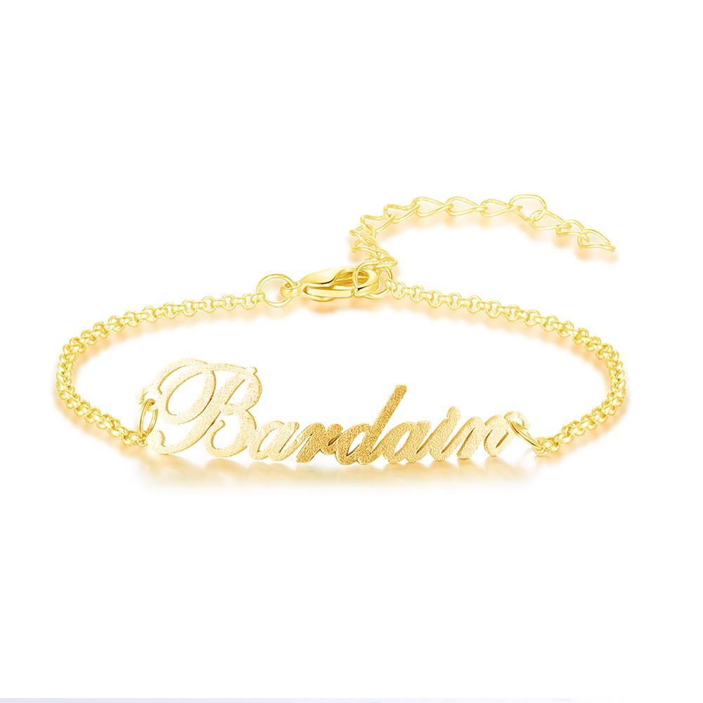 Mother's Day Gift Personalized Name Anklet Custom Classic Anklet for Her-Engravingift