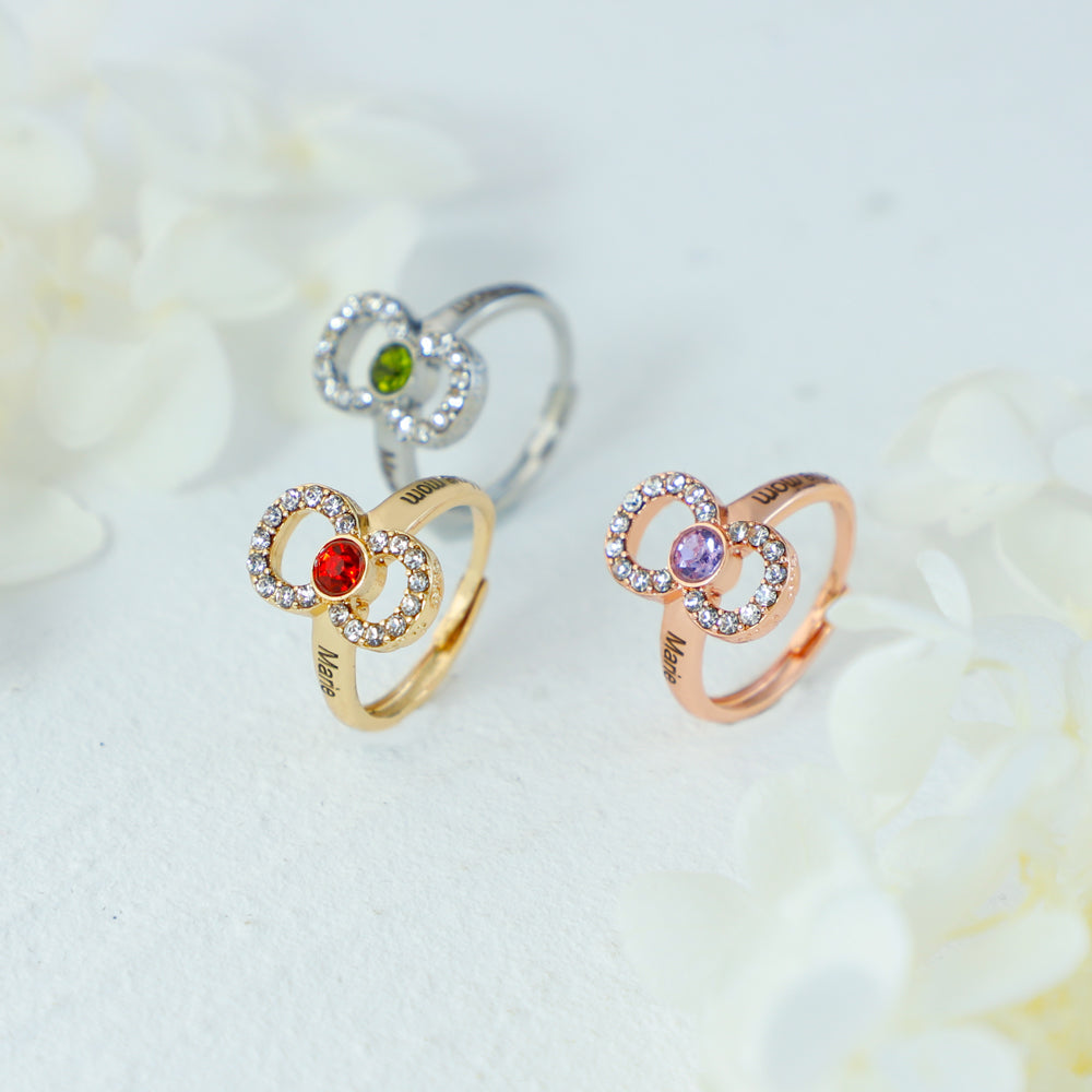 Mother's Day Gift Infinity Love Mom Symbol Ring-Engravingift