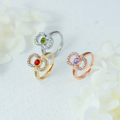 Mother's Day Gift Infinity Love Mom Symbol Ring-Engravingift