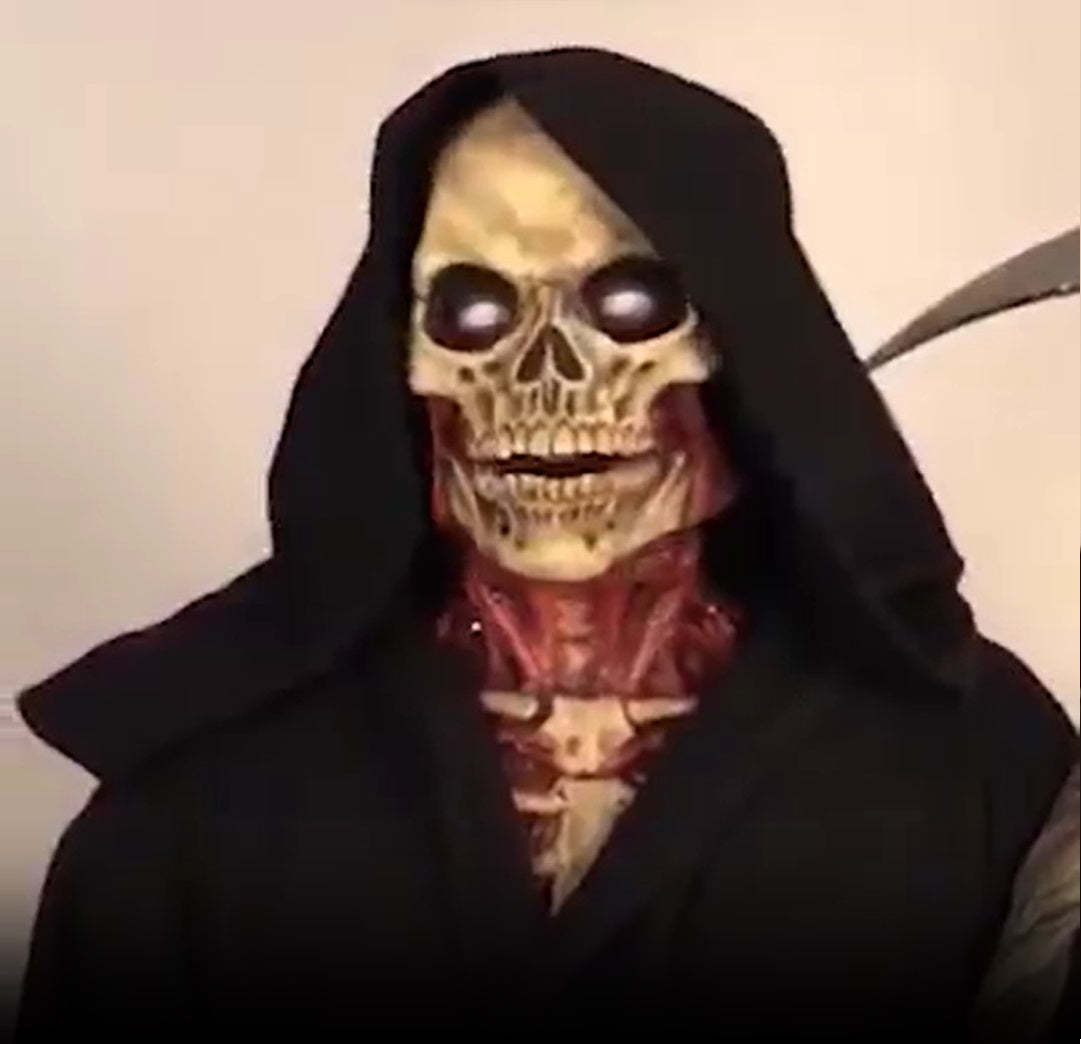 Scary Skull Halloween Mask with Realistic Bloody Effects
