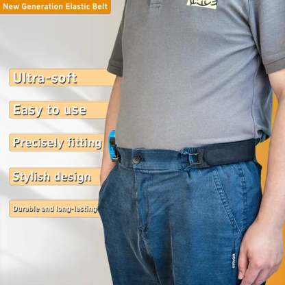 2Pcs Metal Hook Tactical Elastic Belt