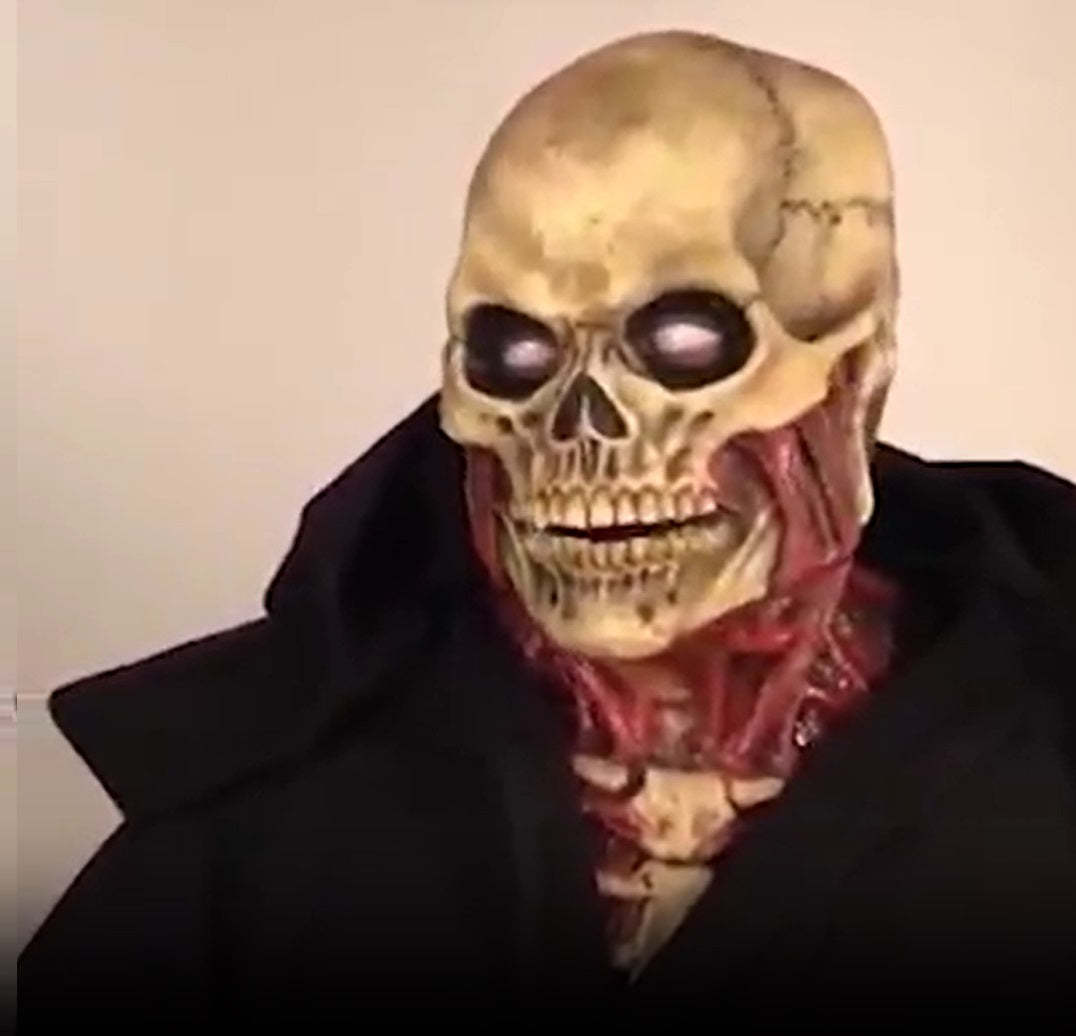 Scary Skull Halloween Mask with Realistic Bloody Effects