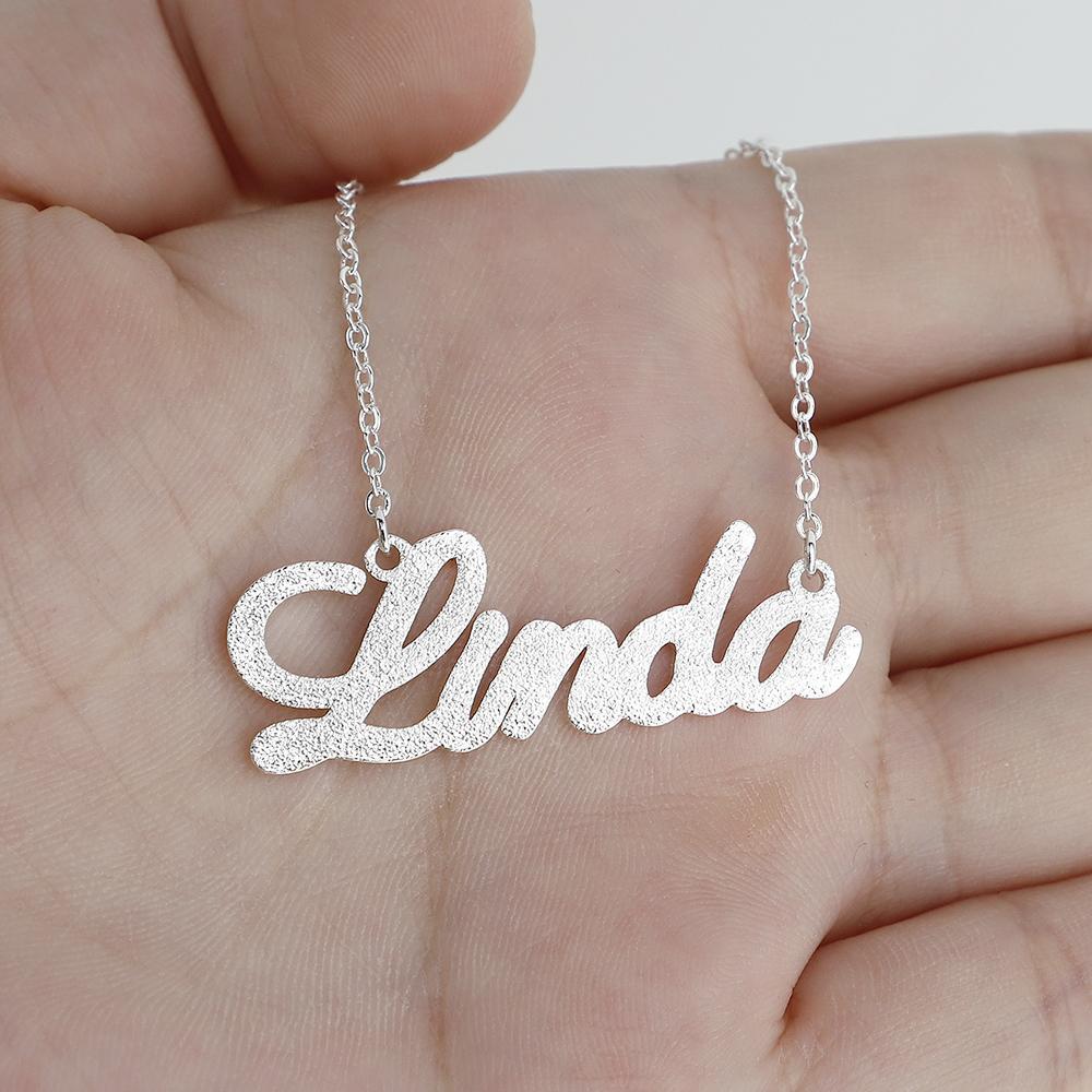 Christmas Gift Sparkling Diamond Personalized Name Necklace