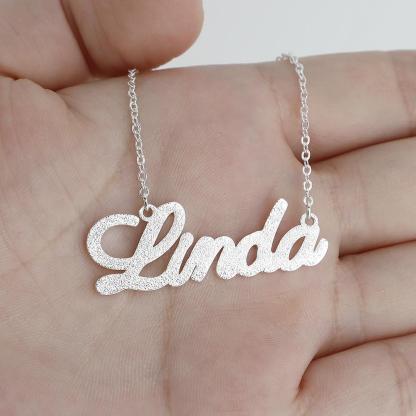 Christmas Gift Sparkling Diamond Personalized Name Necklace