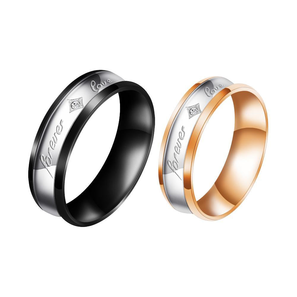 Mother'sDay Gift Mother'sDay gift Melody Forever Love Couple Diamond Ring-Engravingift