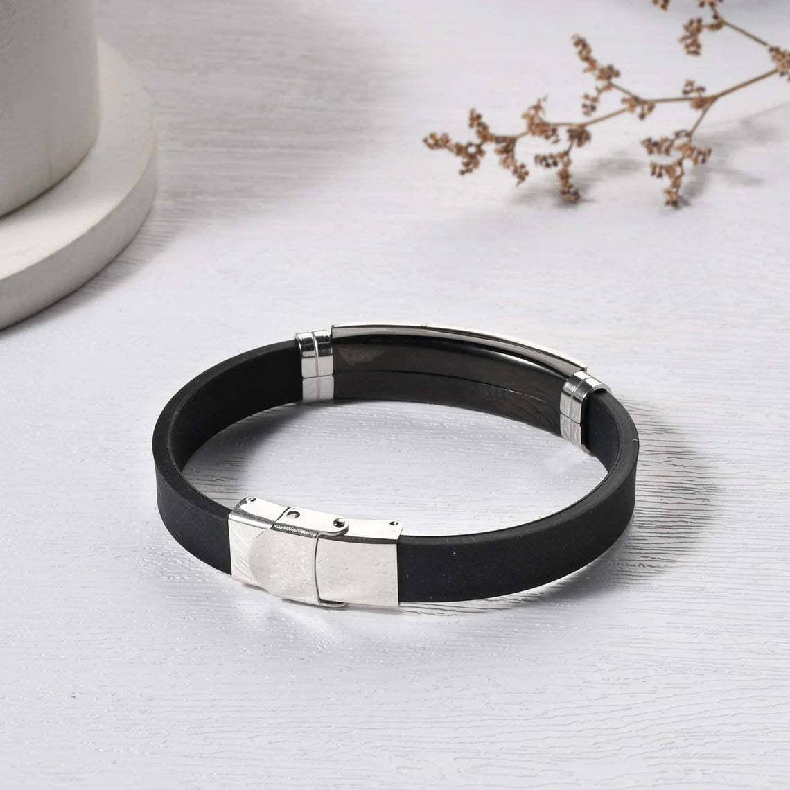 Christmas Gift To My Grandson Cross Leather Bracelet "Pray Through It" Christmas Gifts for Grandson-Engravingift