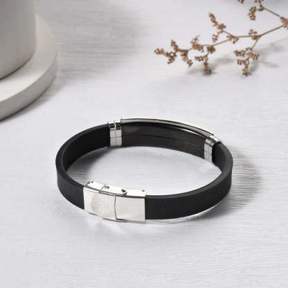 Christmas Gift To My Grandson Cross Leather Bracelet "Pray Through It" Christmas Gifts for Grandson-Engravingift