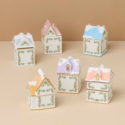 Christmas Gift Holiday Village Spice House Set — A Mini Christmas Wonderland for Your Kitchen!