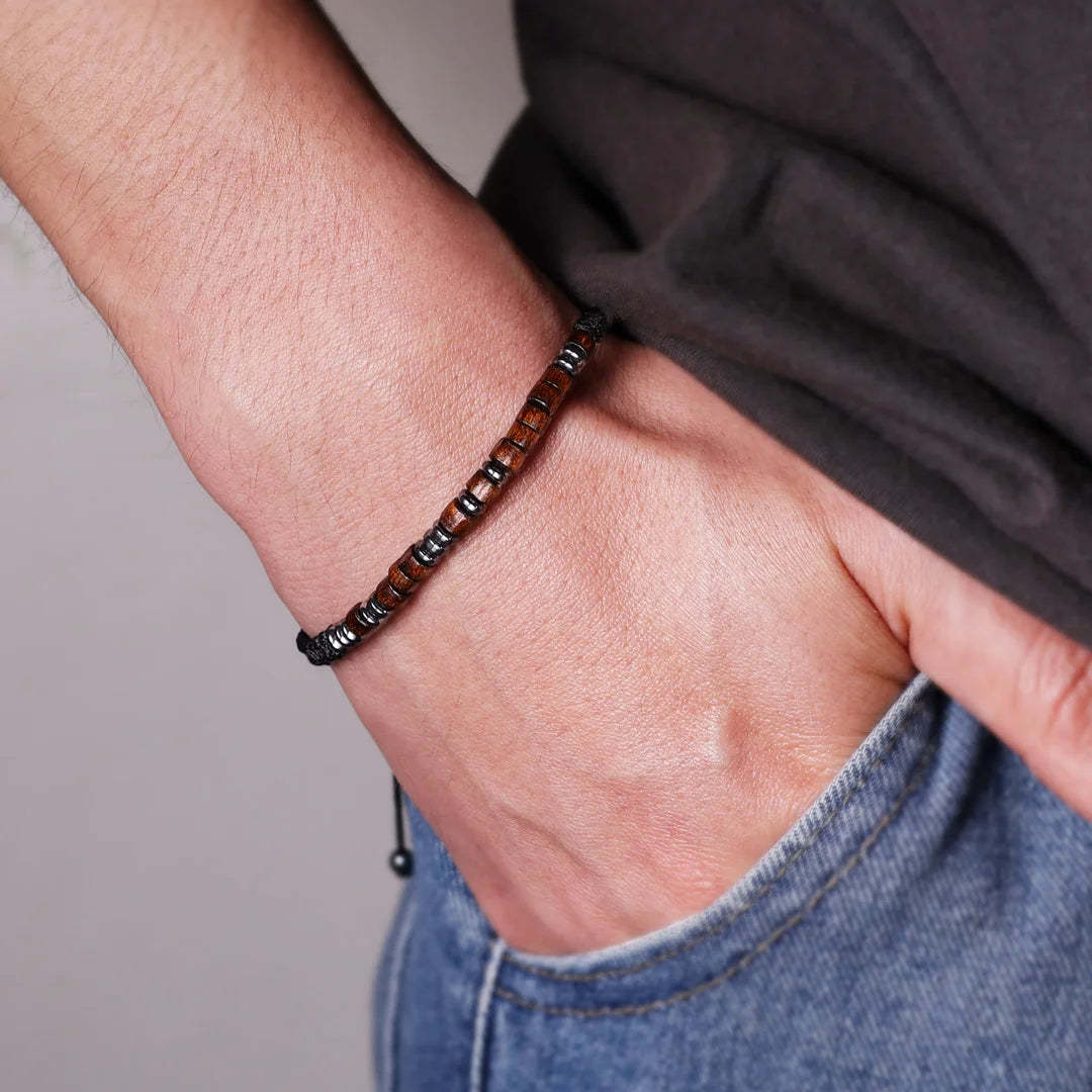 Father's Day Gift To My Man I Love You Morse Code Bracelet Hidden Message Bracelet Creative Gift For Father-Engravingift