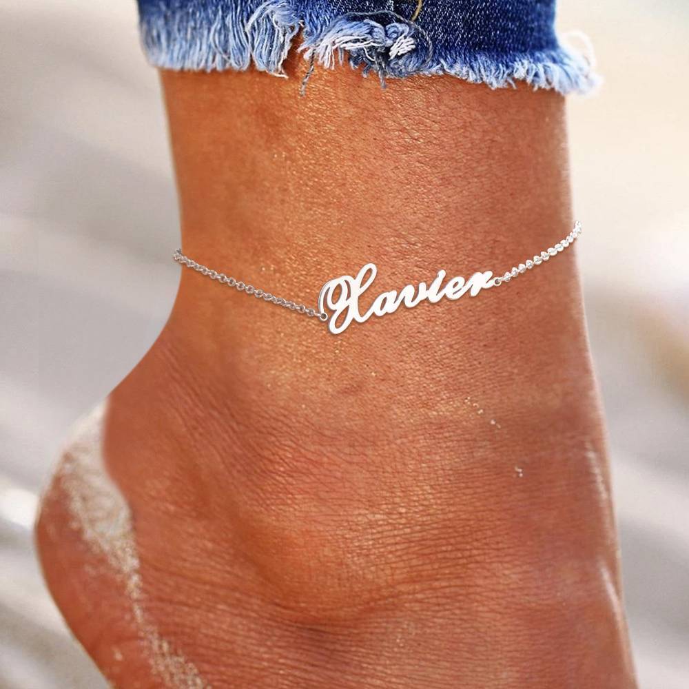 Mother's Day Gift Custom Name Anklet Personalized Name Anklets-Engravingift