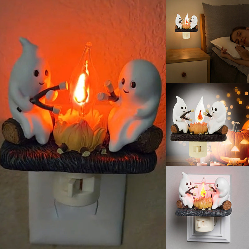 Halloween LED Flame Lamp with Realistic Flickering Campfire Effect