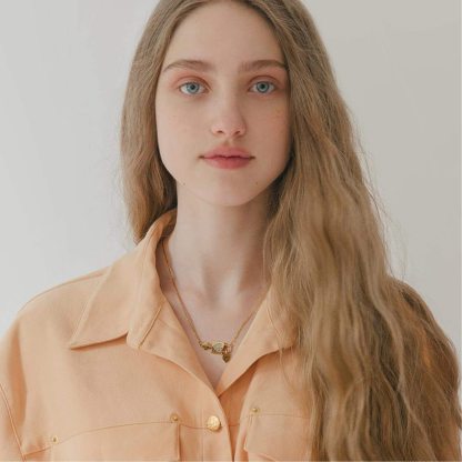 Mother's Day Gift Initial Necklace Letters A to Z Name Alphabet Heart Lock Pendant Necklace-Engravingift