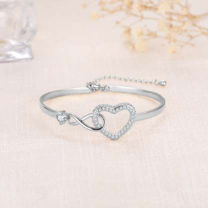 To My Granddaughter - Infinity Heart Bracelet