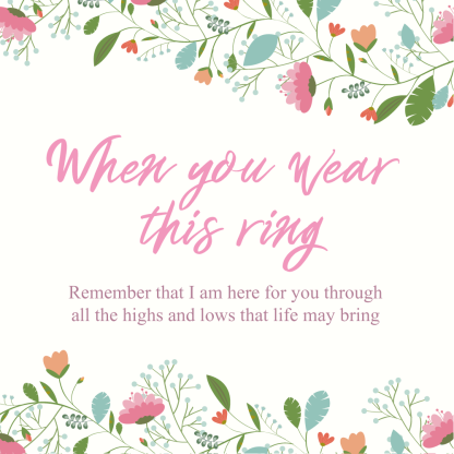 Mother's Day Gift Highs And Lows Zigzag Ring-Engravingift