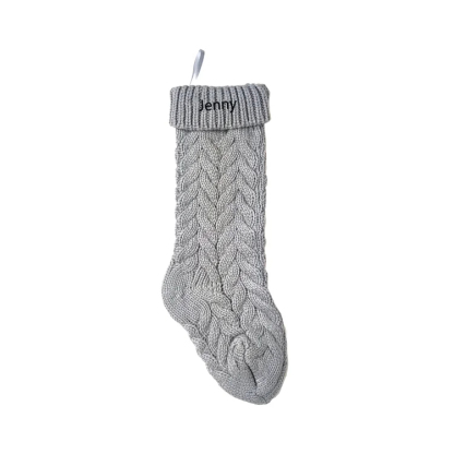 Christmas Needlepoint Stockings Personalized Name Knitting Stockings Decoration