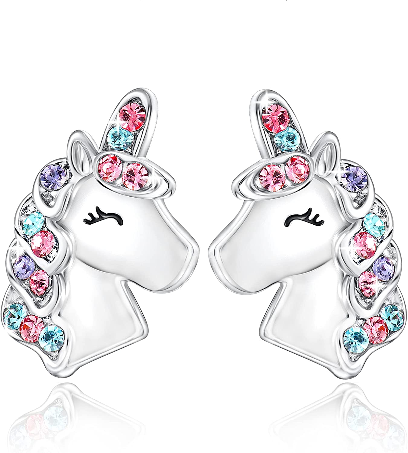 Christmas Gift Unicorn Earrings with Zircon You Are Magical-Engravingift