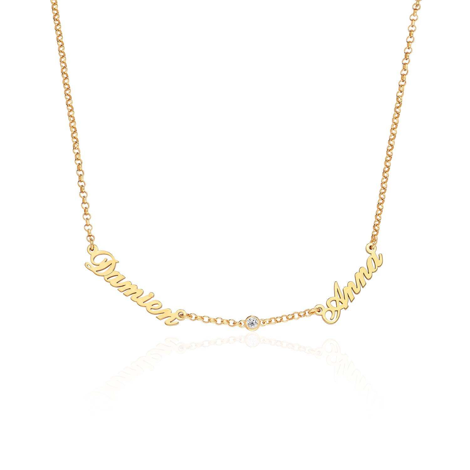Personalized Multiple Name Necklace Custom Family Name Necklace Up to 5 Names Jewelry Gift for Women
