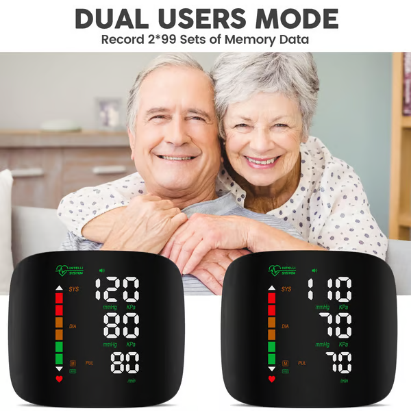 Christmas Gift 2025 Upgraded Wrist Blood Pressure Monitor Led Display