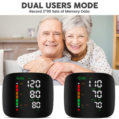 Christmas Gift 2025 Upgraded Wrist Blood Pressure Monitor Led Display